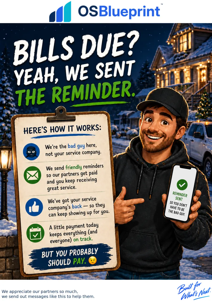 Bills due — winter crew 1 — OSBlueprint