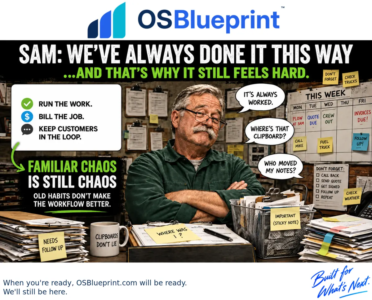 We've always done it this way. — OSBlueprint