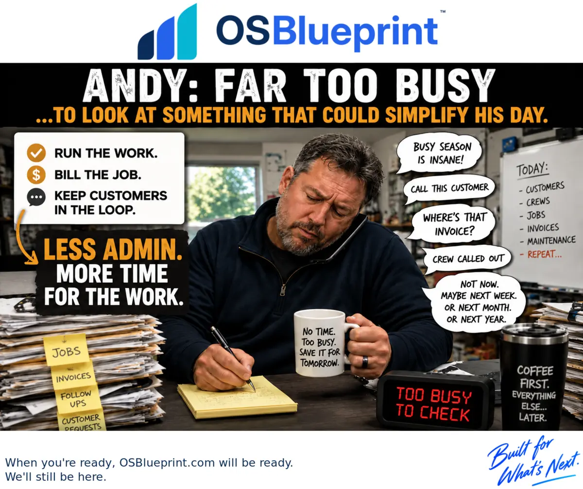 I'm too busy to switch. — OSBlueprint