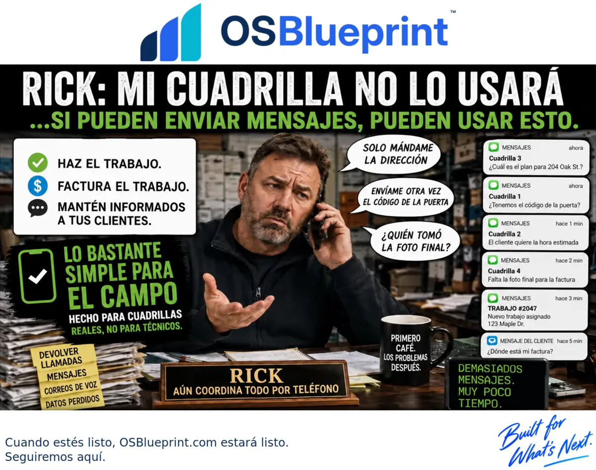 ¿Lo usará mi cuadrilla? — OSBlueprint