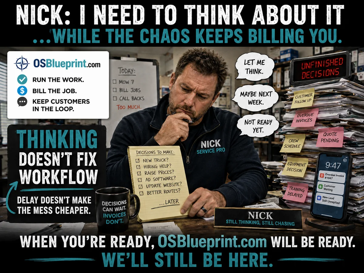 OSBlueprint.com illustrated communication: I need to think about it