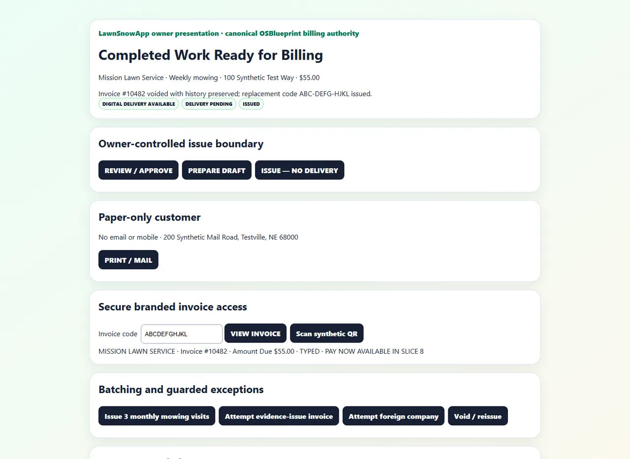 Work and billing stay connected.
